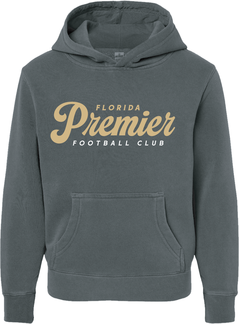 Florida Premier Youth Midweight Pigment-Dyed Hooded Sweatshirt