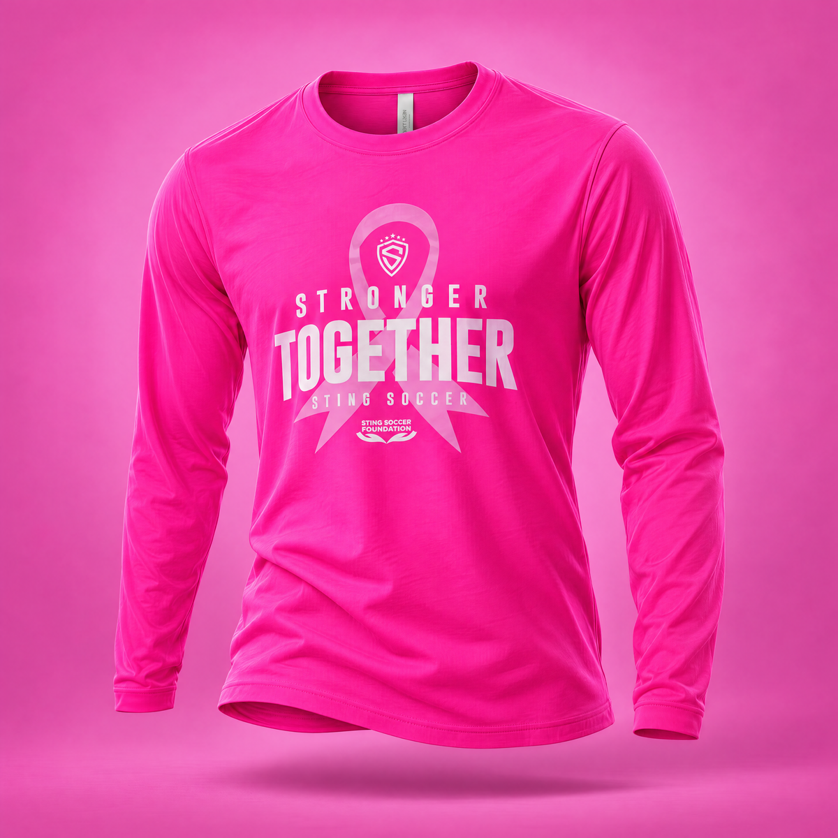 2024 Sting in Pink long-sleeve tee on ghost mannequin