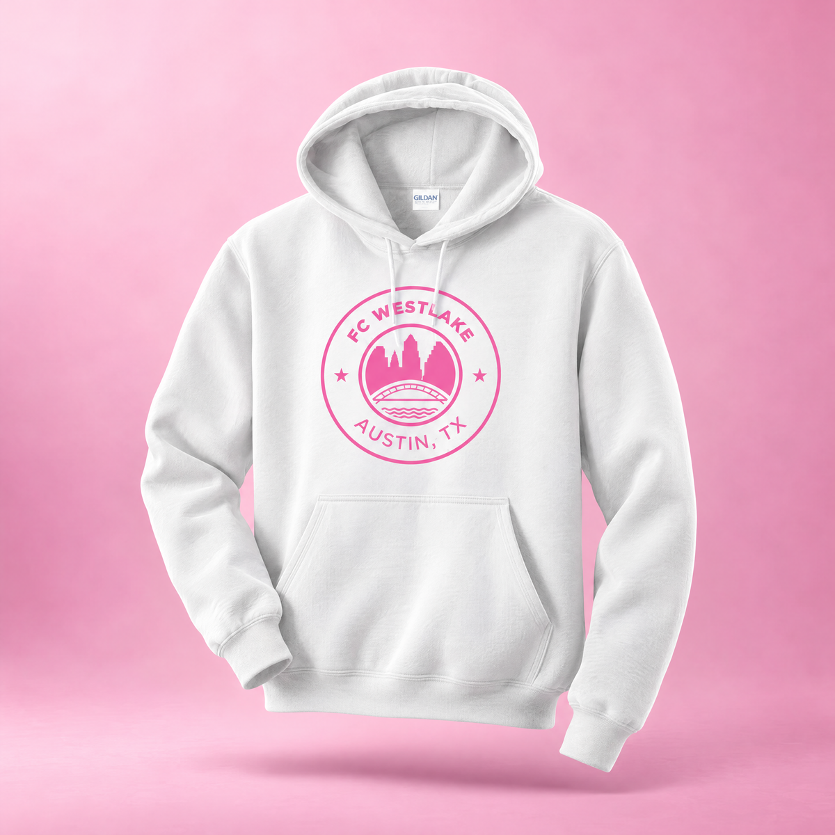 FCW Monochrome Crest Logo - Dark Pink