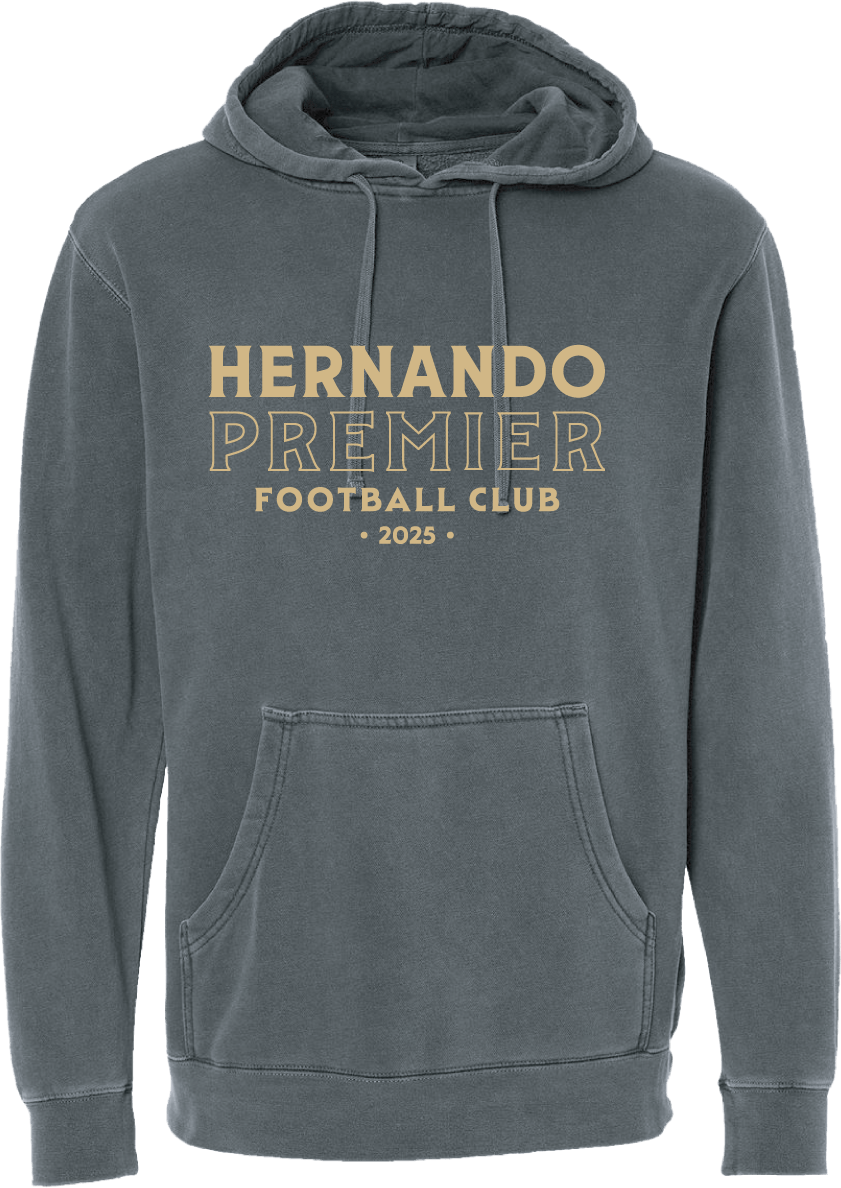 Hernando Premier Midweight Pigment Dyed Hooded Sweatshirt