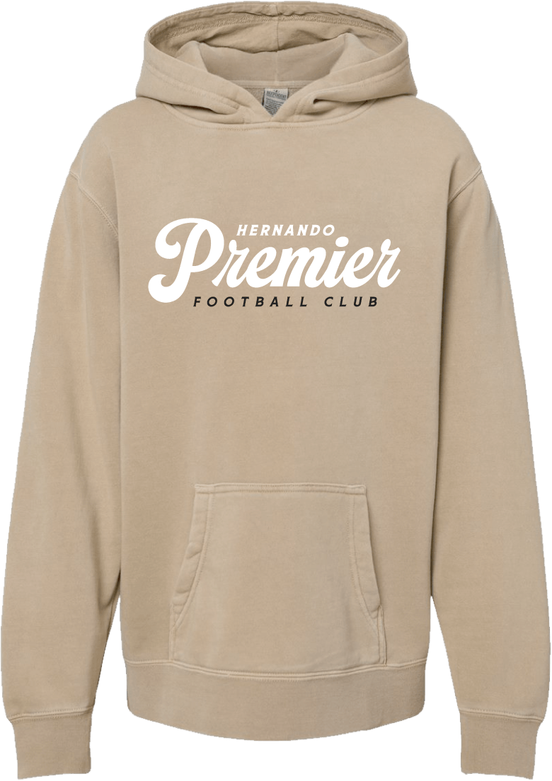 Hernando Premier Youth Midweight Pigment-Dyed Hooded Sweatshirt