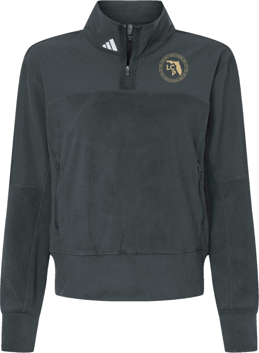 Lee County Premier adidas Women's Fleece Quarter Zip Pullover