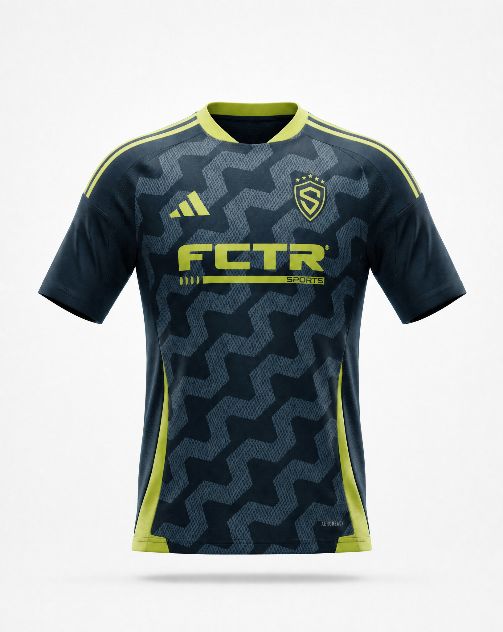 Sting miTiro26 Alternative Game Jersey - Navy/Neon Yellow