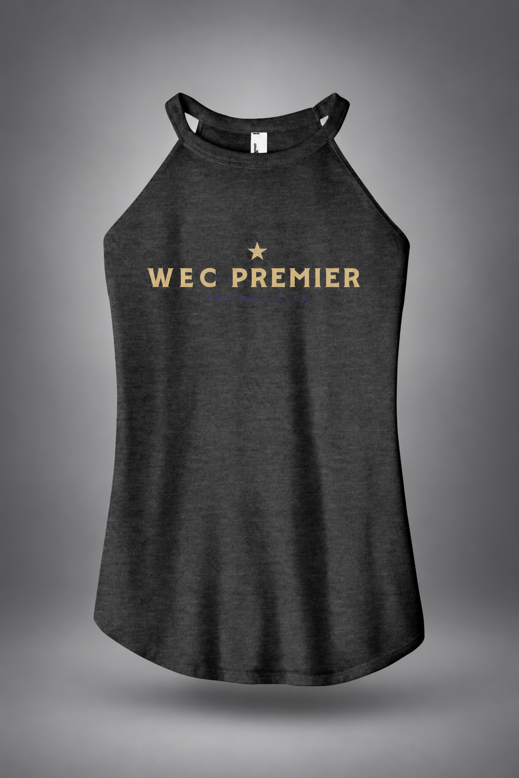 WEC Premier | Women's Active Tank – Black, front view