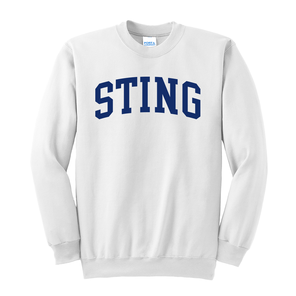 Sting College Print Crewneck Sweatshirt